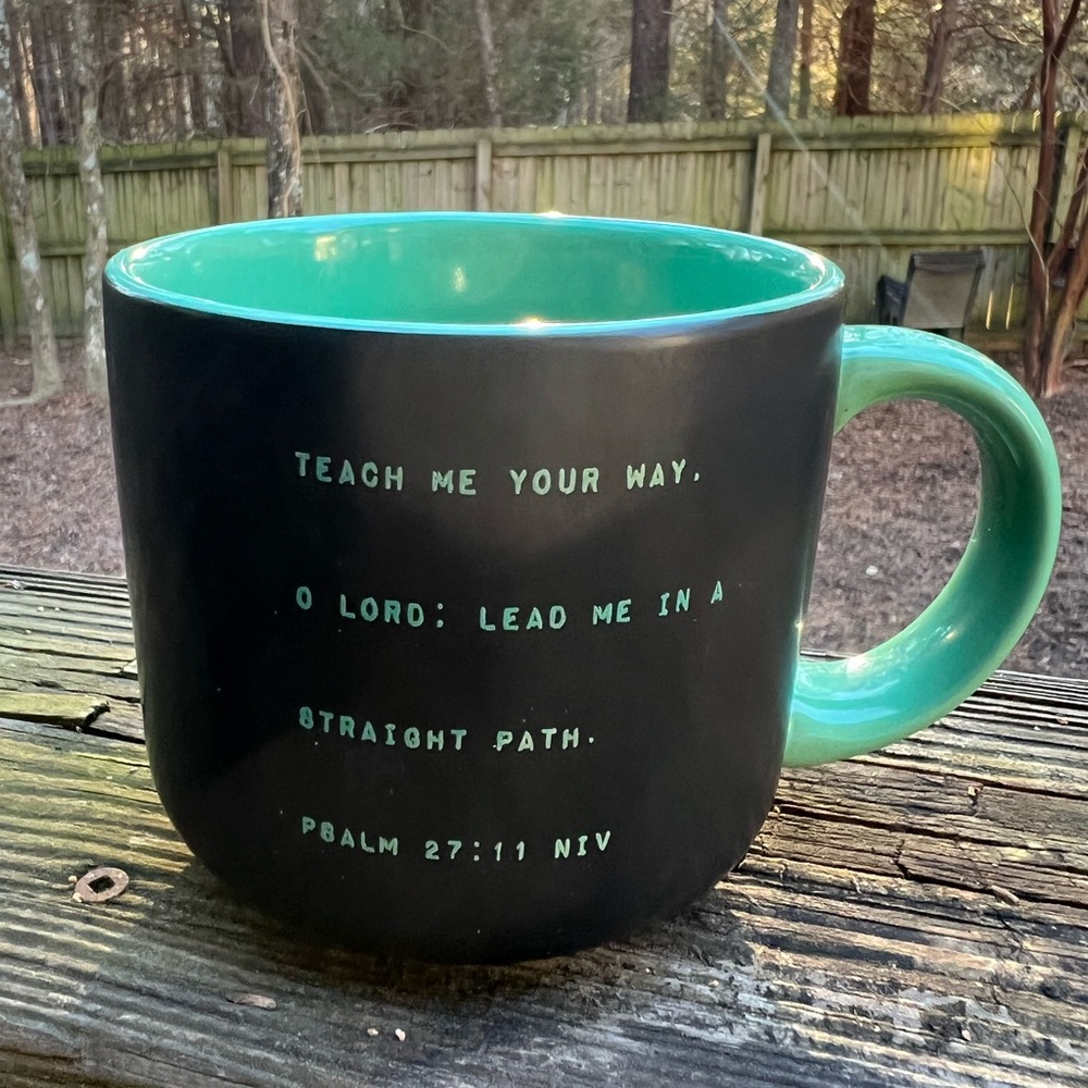 DAYSPRING Spiritual Coffee Mug Psalm 27:11 NIV Teach Me Your Way O Lord:…